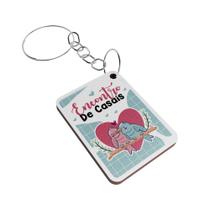 Kit 100 Chaveiros MDF Dia dos Namorados Kit 100 Chaveiros MDF Dia dos Namorados