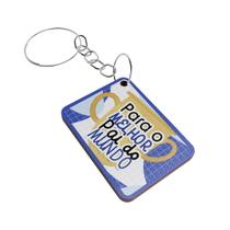 Kit 100 Chaveiros para Lembrancinha do Dia dos Pais MDF - R9 Decor