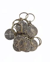 Kit 100 Chaveiros São Bento Medalha Kit 100 Chaveiros São Bento Medalha