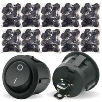 Kit 100 Chaves Tic-Tac Redonda Liga Desliga Technoise Kit 100 Chaves Tic-Tac Redonda Liga Desliga Technoise