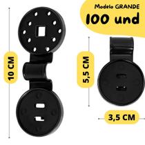 Kit 100 Clips Grande Presilha para Tecido Tela Sombrite Kit 100 Clips Grande Presilha para Tecido Tela Sombrite