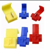 Kit 100 Conector Elétrico Derivação Emenda Cabo Fios Taplink