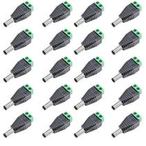 Kit 100 Conectores Plug P4 Macho com Borne para CFTV 004 504