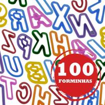 Kit 100 Cortador Letra Forminha De Massinha Modelar Sacolinha - vendeu bem