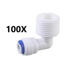 Kit 100 Cotovelo Conexão Joelho L Engate Rápido Rosca 1/2