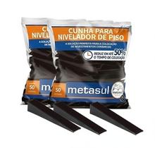 Kit 100 Cunhas 15mm P/ Niveladores Colocação De Piso Metasul