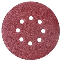 Kit 100 Disco de lixa pluma vermelho 150mm Grão 80 Starfer