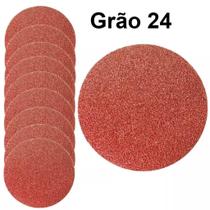 Kit 100 Disco Lixa Pluma 125Mm Lisas Grão 24 Ol