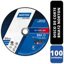 KIT 100 Discos de Corte BNA12 4.1/2x1,6 x 7/8 Norton KIT 100 Discos de Corte BNA12 4.1/2x1,6 x 7/8 Norton