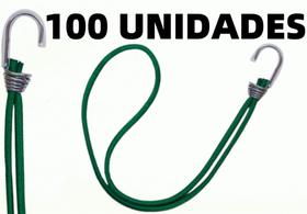 Kit 100 Elásticos Extensor Borracha p/ Caminhão Carreta VERDE