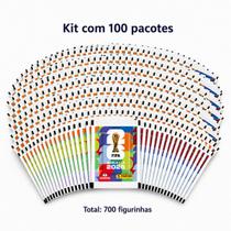Kit 100 Envelopes de Figurinhas Copa do Mundo FIFA 2026 com 7 Cromos - Panini Kit 100 Envelopes de Figurinhas Copa do Mundo FIFA 2026 com 7 Cromos - Panini