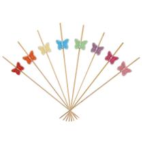 Kit 100 Espeto Borboleta 12 Cm Restaurante Festa Palito Casa Cozinha Restaurante Festa Gastronomia Kit 100 Espeto Borboleta 12 Cm Restaurante Festa Palito Casa Cozinha Restaurante Festa Gastronomia