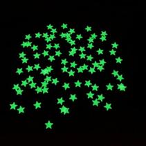 Kit 100 Estrelas Galáxia Brilha no Escuro Teto - Adesivo Fluorescente Quarto Infantil Luminoso