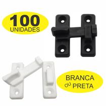 Kit 100 Fechos Plastico Para Porta Sanfonada - P&J