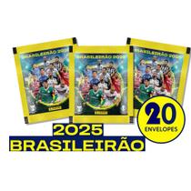Kit 100 Figurinhas Brasileirão 2025 Panini Em 20 Envelopes