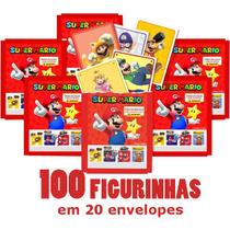 Kit 100 Figurinhas Do Álbum Super Mario 2025 (20 Envelopes)