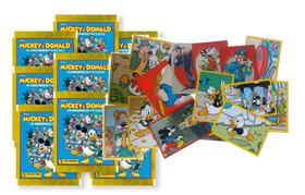 Kit 100 Figurinhas do Mickey E Donald Mundo Fantástico 20 Envelopes