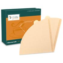 Kit 100 Filtros de Papel Natural Tamanho V02 Tipo V60 Passador de Café Kit 100 Filtros de Papel Natural Tamanho V02 Tipo V60 Passador de Café