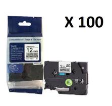 Kit 100 Fitas Compatível Brother Tze-931 Prata 12Mm Kit 100 Fitas Compatível Brother Tze-931 Prata 12Mm
