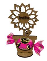 Kit 100 Flor Girassol MDF Porta Bom Bom Presente Criativo Artesanato Kit 100 Flor Girassol MDF Porta Bom Bom Presente Criativo Artesanato