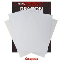 Kit 100 Folhas Imprimíveis Laser A4 PVC Crachá, Cardápio, Sem as Placas