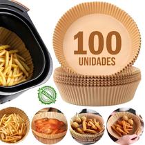 kit 100 Forros Descartável forma assar não suja AirFryer kit 100 Forros Descartável forma assar não suja AirFryer