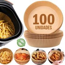 kit 100 Forros Descartável forma assar não suja AirFryer kit 100 Forros Descartável forma assar não suja AirFryer
