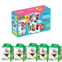 Kit 100 Fotos Filme Instax Mini Para câmeras e Impressoras Instax Mini Kit 100 Fotos Filme Instax Mini Para câmeras e Impressoras Instax Mini