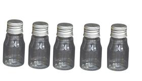 Kit 100 Frasco Pet De 10ml Tampa Prata P/ Personalizar Festa