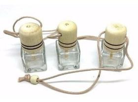 Kit 100 frascos de vidro quadrado 9ml com tampa madeira sem furo para aromatizador Kit 100 frascos de vidro quadrado 9ml com tampa madeira sem furo para aromatizador