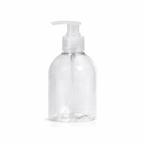Kit 100 Frascos PET Bojudo 250ml com Válvula Pump para Sabonetes e Cosméticos - Kit 100 Frascos PET Bojudo 250ml com Válvula Pump para Sabonetes e Cosméticos -