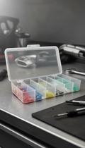 Kit 100 Fusíveis Lâmina Médio e Mini Com Estojo Kit 100 Fusíveis Lâmina Médio e Mini Com Estojo