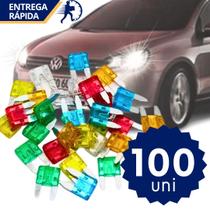 Kit 100 Fusíveis Mini Automotivos 5A 10A 15A 20A 25A 30A Universal