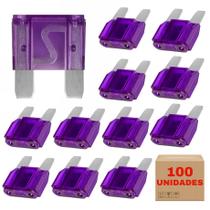 Kit 100 Fusível Max Automotivo 100 Amperes Lâmina Bateria