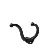 Kit 100 Ganchos Cabides Duplos Preto - Telis Ferragens