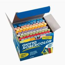Kit 100 Giz Colorido Lousa Quadro Negro Plastificado Giotto