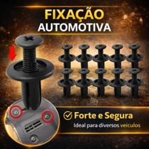 Kit 100 Grampos Presilhas Fixação Para-choque Automotivo 8mm Retentor Universal Kit 100 Grampos Presilhas Fixação Para-choque Automotivo 8mm Retentor Universal