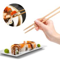 Kit 100 Hashi em Bambu para Sushi Culinaria Oriental Japonesa Rio Tijucas