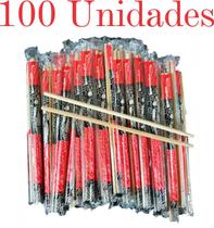 Kit 100 - Hashi Premium Descartavel De Bambu - Pauzinhos Orientais