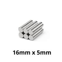 Kit 100 Imã Neodímio Disco Magnético N35 16 x 5 mm Super Forte Potente Redondo Kit 100 Imã Neodímio Disco Magnético N35 16 x 5 mm Super Forte Potente Redondo