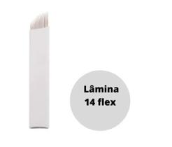 Kit 100 Lâminas 14 Flex Agulha Micropigmentação