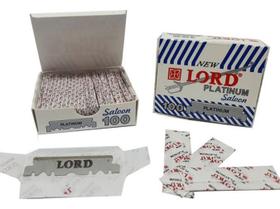 Kit 100 Laminas De Barbear Lord Meia-Lâmina Original - Lb012
