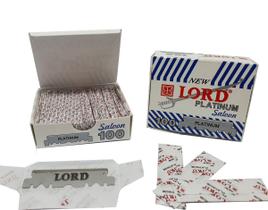 Kit 100 Lâminas De Barbear New Lord - Meia Lâmina - Jc-023