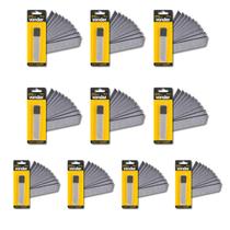 Kit 100 Lâminas Estilete 18mm Segmentado 7 Divisões - Vonder Kit 100 Lâminas Estilete 18mm Segmentado 7 Divisões - Vonder