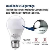 Kit 100 Lampada Led Bulbo 12w Samsung A65 E27 Luz Branca Fria - NUWATT