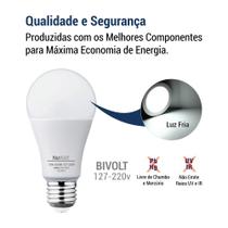 Kit 100 Lampada Led Bulbo 15w Samsung A70 E27 Luz Branca Fria - NUWATT