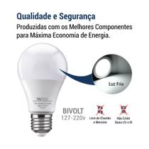 Kit 100 Lampada Led Bulbo 7w Samsung A60 E27 Luz Branca Fria - NUWATT