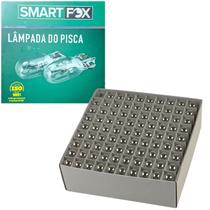 Kit 100 lãmpada pisca 12v 15w esmagada smartfox cg titan fan 125 150 160 cbx cb250f 300 biz 110 125