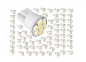 Kit 100 Lâmpadas Pingo T10 8 Smd Xenon Super Branca Atacado Kit 100 Lâmpadas Pingo T10 8 Smd Xenon Super Branca Atacado