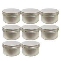 Kit 100 Latas de Alumínio 100g Cor Prata